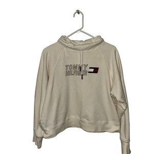 Small Tommy Hilfiger Sport Cowl Neck Pullover Cropped Sweatshirt